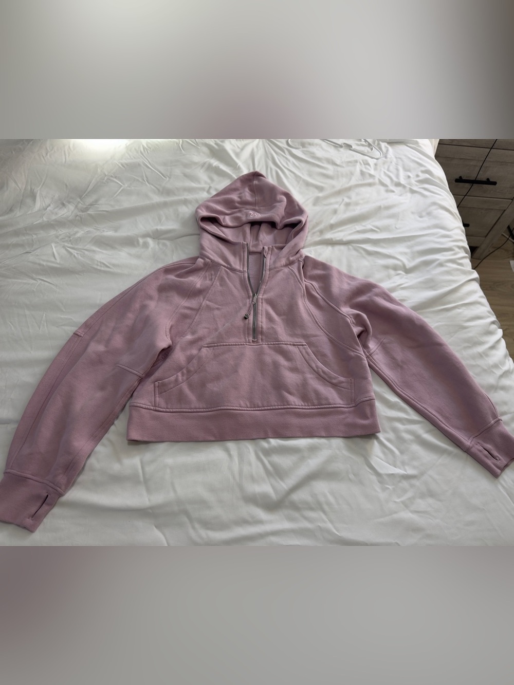 Lululemon Scuba Oversized Half Zip Hoodie - Pink Peony